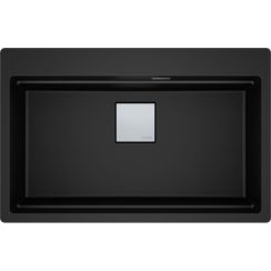 Franke Kanon fregadero de granito 79x51 cm negro 114.0749.641