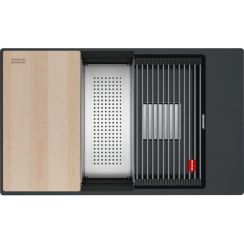 Franke Kanon fregadero de granito 76x46 cm gris/grafito/ónix 125.0749.670