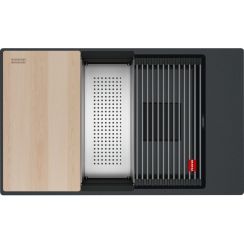 Franke Kanon fregadero de granito 76x46 cm gris/grafito/ónix 125.0749.674