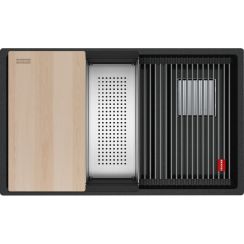 Franke Kanon fregadero de granito 76x46 cm gris/grafito/ónix 125.0749.680