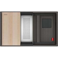 Franke Kanon fregadero de granito 76x46 cm gris/grafito/ónix 125.0749.683
