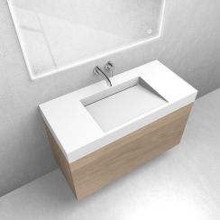 Conjunto lavabo Oltens Stila 40003900, armario Oltens Lun 60034060