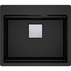 Franke Kanon fregadero de granito 59x51 cm negro 114.0749.631