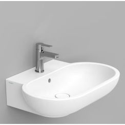 Ceramica Dolomite Mirto lavabo 65x46 cm oval clásico blanco mate D461141