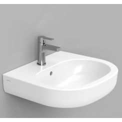 Ceramica Dolomite Mirto lavabo 55x48 cm oval clásico blanco brillante D461301
