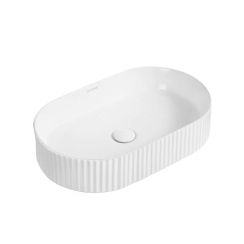 Oltens Hamnes lavabo 50x32 cm oval sobre encimera blanco brillante 40831000