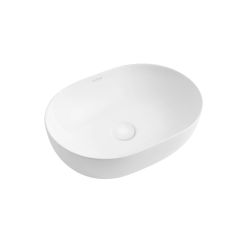 Oltens Svale lavabo 49x35 cm oval sobre encimera blanco brillante 40332000