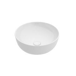 Oltens Svale lavabo 32.5x32.5 cm circular sobre encimera blanco brillante 40833000