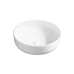 Oltens Svale lavabo 41x41 cm circular sobre encimera blanco brillante 40335000