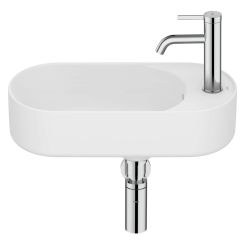 Roca Meridian lavabo 50x27.5 cm oval clásico blanco mate A327740620