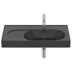 Roca Meridian lavabo 80x46 cm rectangular clásico-para mueble negro A327744080