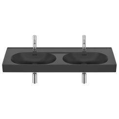 Roca Meridian lavabo 120x46 cm oval clásico-para mueble negro A327747080
