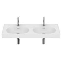 Roca Meridian lavabo 120x46 cm oval clásico-para mueble blanco A327747620