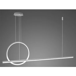 Altavola Design Led Shape lámpara colgante 1x23 W plata LA087/PX143_40_3k_silver_Dali