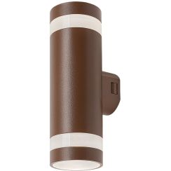 Rabalux Urfa Line lámpara de pared para exteriores 2x16 W marrón 77212