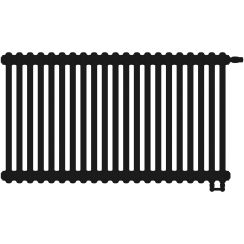 Irsap Tesi 3 radiador de habitación 56.5x94.5 cm podłączenie inferior negro IRS-TES-3056-21-K1-V