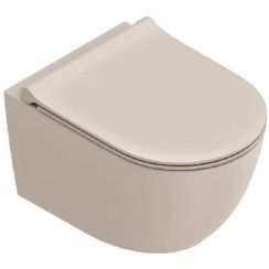 Catalano Sfera taza de inodoro suspendido sin reborde beige mate 0511700031