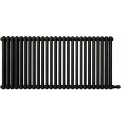Irsap Tesi 4 radiador de habitación 56.5x108 cm podłączenie lateral negro IRS-TES-4056-24-K1-B