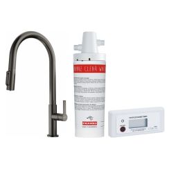 Conjunto grifo de cocina Franke Maris Slim Clear Water J Pull-Out 120.0736.603, filtro para fregadero Franke Clear Water 133.0284.025