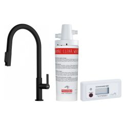 Conjunto grifo de cocina Franke Maris Slim Clear Water J Pull-Out 120.0730.911, filtro para fregadero Franke Clear Water 133.0284.025