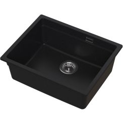 Ruvetti Latios fregadero suspendido 54.5x43.5 cm negro 3001LA_BC60_P