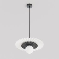 Emibig Umbra lámpara colgante 1x8 W blanco-negro 1730/1