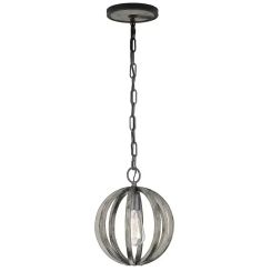 Elstead Lighting Allier lámpara colgante 1x60 W madera FE-ALLIER-P-WW