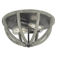 Elstead Lighting Allier plafón 2x60 W madera-hierro FE-ALLIER-F-WW