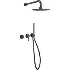 Conjunto grifo de bañera y ducha Excellent Pi AREX.1240.02AB, conexión de manguera con asa Excellent Pi AREX.1241AB, AREX.3025AB, AREX.3140AB, AREX.SH.023AB