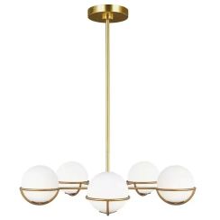 Elstead Lighting Apollo lámpara colgante 5x3 W latón FE-APOLLO5-BB