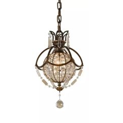 Elstead Lighting Bellini lámpara colgante 1x60 W marrón FE-BELLINI-P