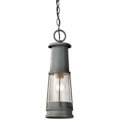 Elstead Lighting Chelsea Harbor lámpara colgante para exterior 1x60 W gris FE-CHELSEAHBR8