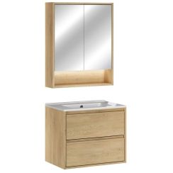 Conjunto armario Comad Viola CREMONA UN 84-60-2D, lavabo Comad Lava UM-CFPLAVA60DDP, VIOLA CREMONA 82-60-46-2S