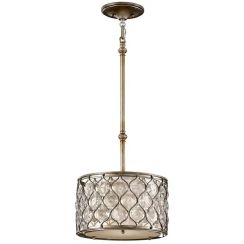 Elstead Lighting Lucia lámpara colgante 1x60 W plata FE-LUCIA-P-C