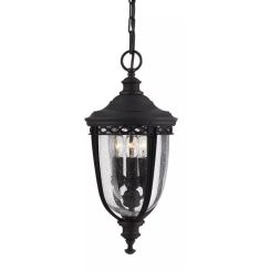 Elstead Lighting English Bridle lámpara colgante para exterior 3x60 W negro FE-EB8-M-BLK