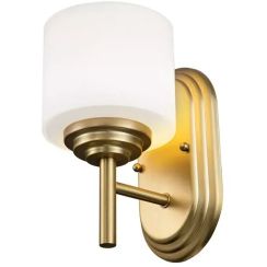 Elstead Lighting Malibu lámpara de pared 1x3 W latón FE-MALIBU1-BATH-BB