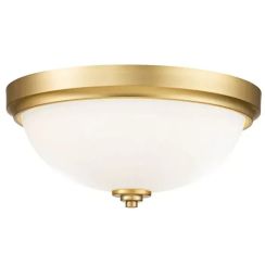 Elstead Lighting Malibu plafón 2x60 W latón FE-MALIBU-F-BATH-BB