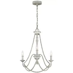 Elstead Lighting Maryville lámpara colgante 3x60 W gris/gris ceniza FE-MARYVILLE3