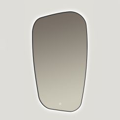 Ars Longa Inspiro espejo 58x109 cm con iluminación negro LED-INSPIRO58109-C