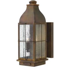 Elstead Lighting Bingham lámpara de pared para exteriores 2x60 W marrón HK-BINGHAM-M