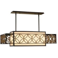 Elstead Lighting Remy lámpara colgante 4x60 W oro-marrón FE-REMY-P-A