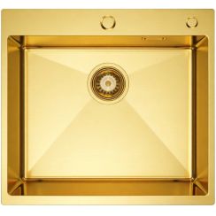 Ruvetti Masivo fregadero de acero 50x50 cm dorado 5002M_PVD_GOLD50_W