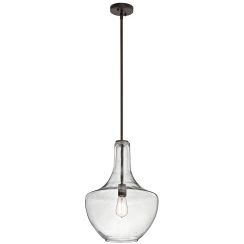 Elstead Lighting Everly lámpara colgante 1x60 W marrón KL-EVERLY-P-M-OZ