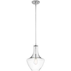 Elstead Lighting Everly lámpara colgante 1x60 W cromo KL-EVERLY-P-S-CH