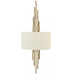 Elstead Lighting Spyre lámpara de pared 2x60 W champán HK-SPYRE2-CPG