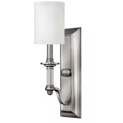 Elstead Lighting Sussex lámpara de pared 1x40 W níquel HK-SUSSEX1