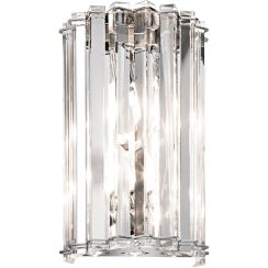 Elstead Lighting Crystal Skye lámpara de pared 2x3 W cromo KL-CRYSTAL-SKYE2