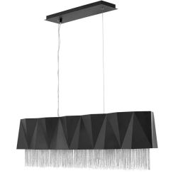 Elstead Lighting Zuma lámpara colgante 6x60 W negro-plata HK-ZUMA-ISLE-SBS