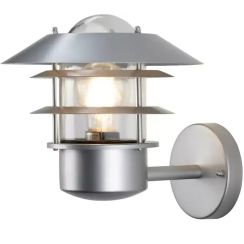 Elstead Lighting Helsingor lámpara de pared para exteriores 1x60 W plata HELSINGOR