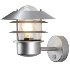 Elstead Lighting Helsingor lámpara de pared para exteriores 1x60 W plata HELSINGOR-PIR